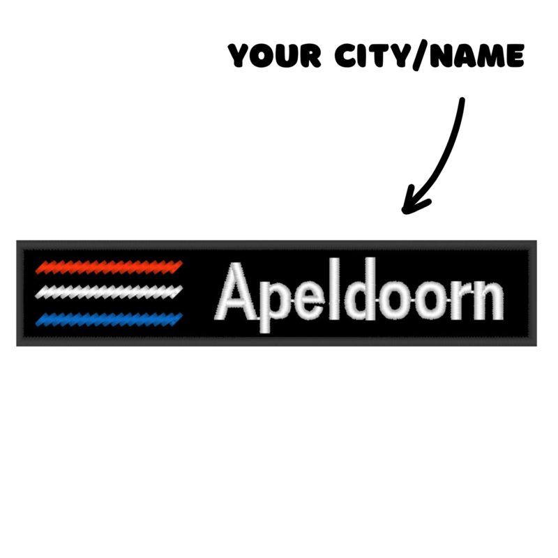 Embroidered Custom Patch Apeldoorn Netherlands