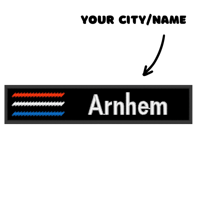 Custom Patch Arnhem Netherlands Embroidered