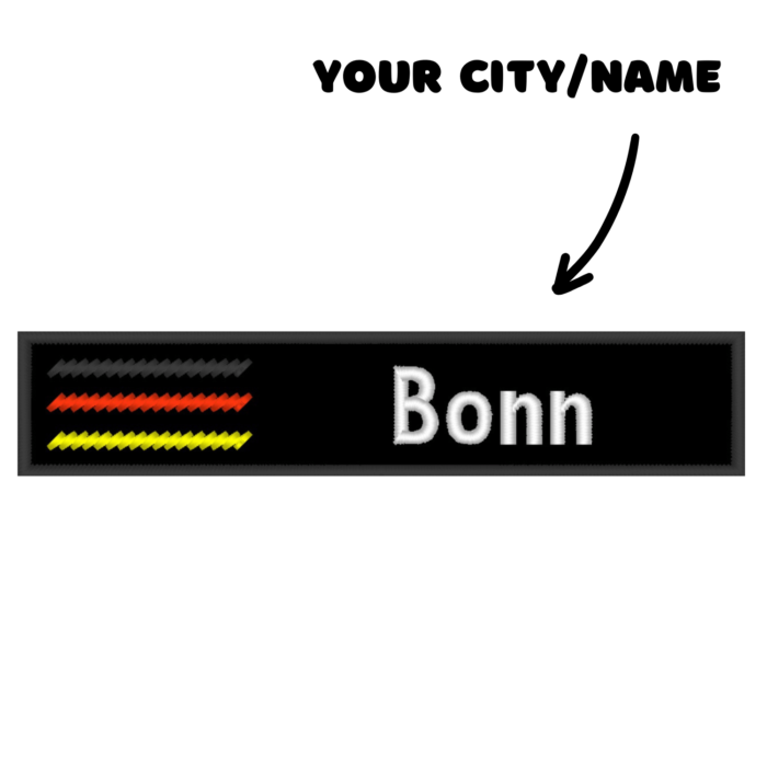 Custom Patch Bonn Germany Embroidered