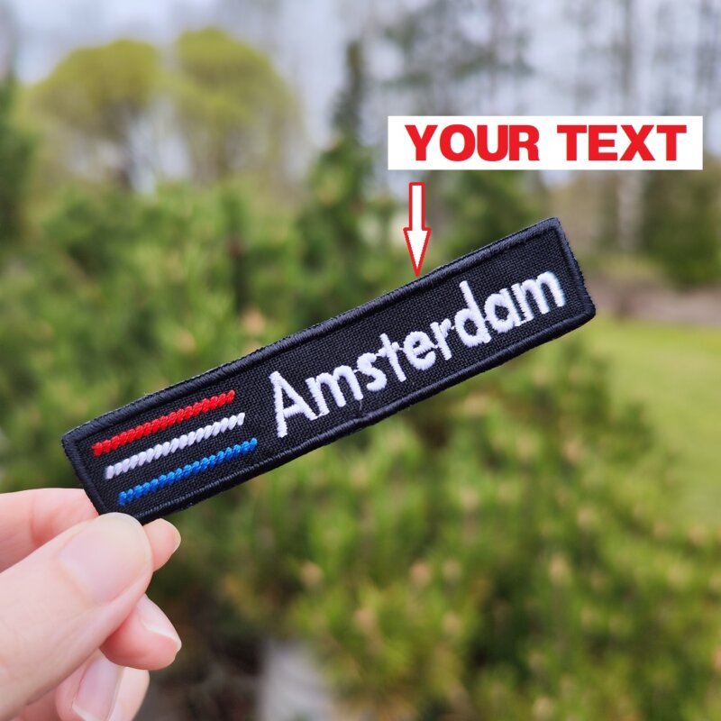 Custom Netherlands Flag Amsterdam Embroidered order online