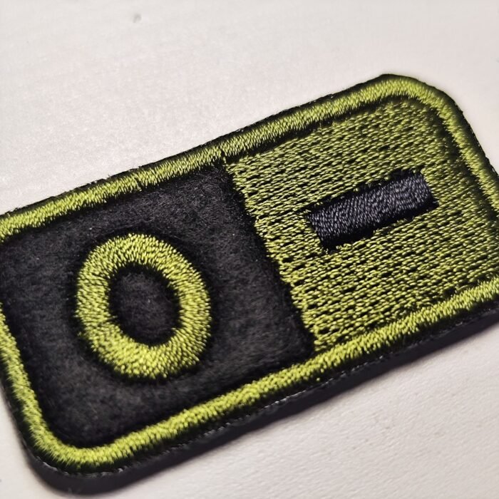 2 PCS Blood Type Patch O Neg Embroidered Hook o- Negative Group Badge Military Olive Silver Black 2"x1" size - Image 5