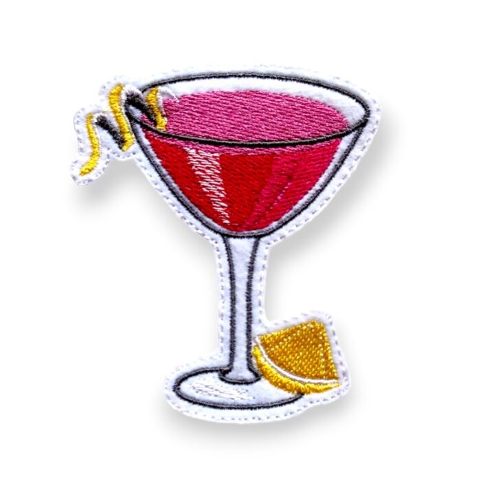 Summer Cocktail Patch Pink Iron-On - Image 4