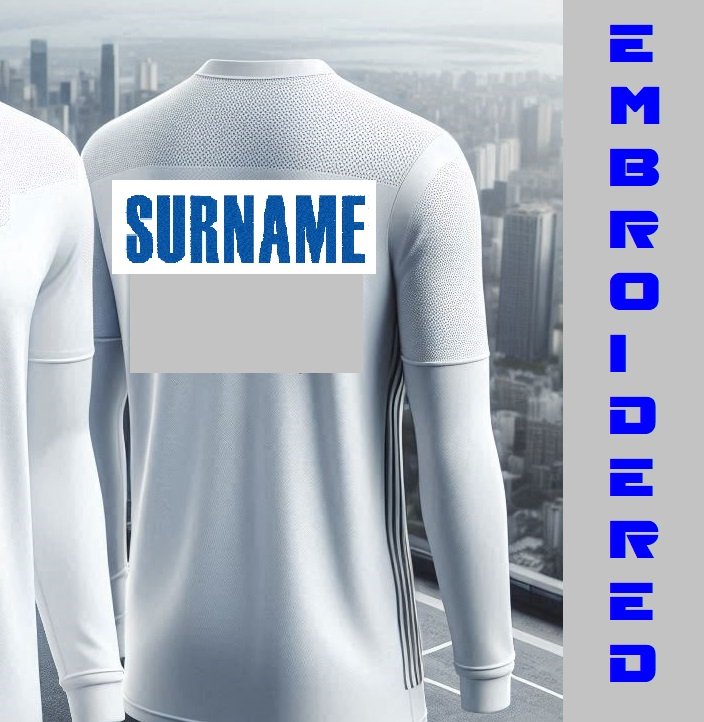 Large Surname Label for Back of Sport Jersey