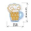Oluen kangasmerkki Hattuun Takkiin Saksan Tyyli, Kevyt Olutmuki Beer Patch - Image 3