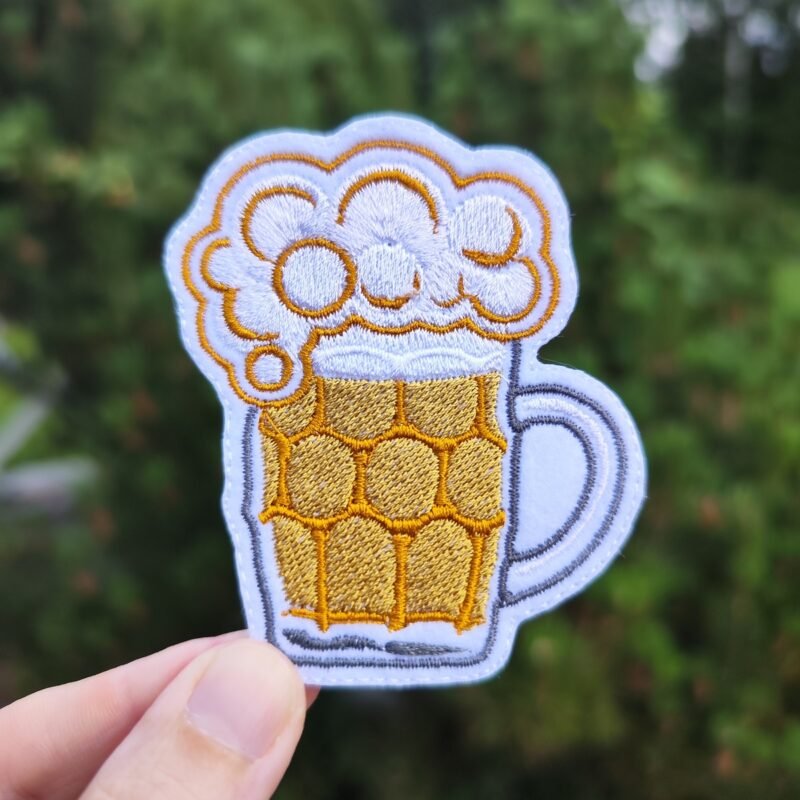 beer patch embroidered