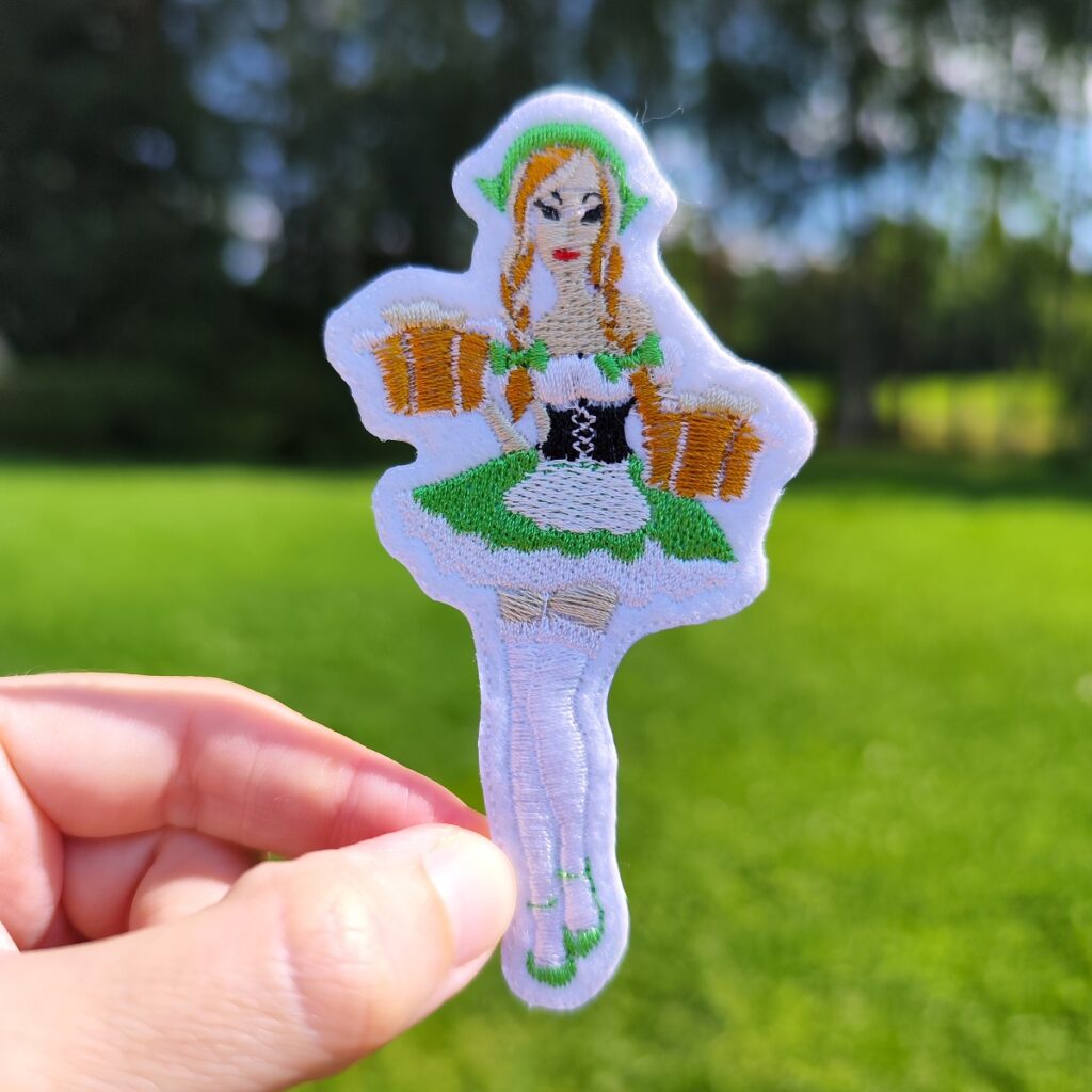 Beer Waitress Girl Patch