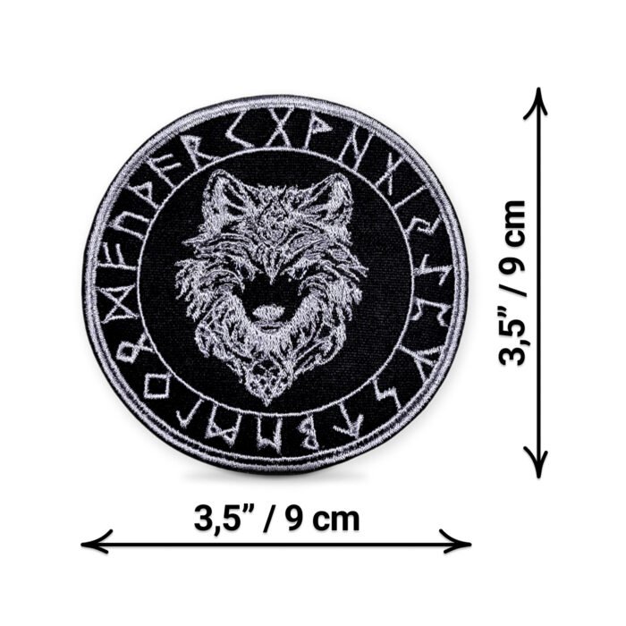 Fenrir Patch, Wolf Embroidered, Norse mythology, Viking Decor for tshirt, vest, jacket - Image 4