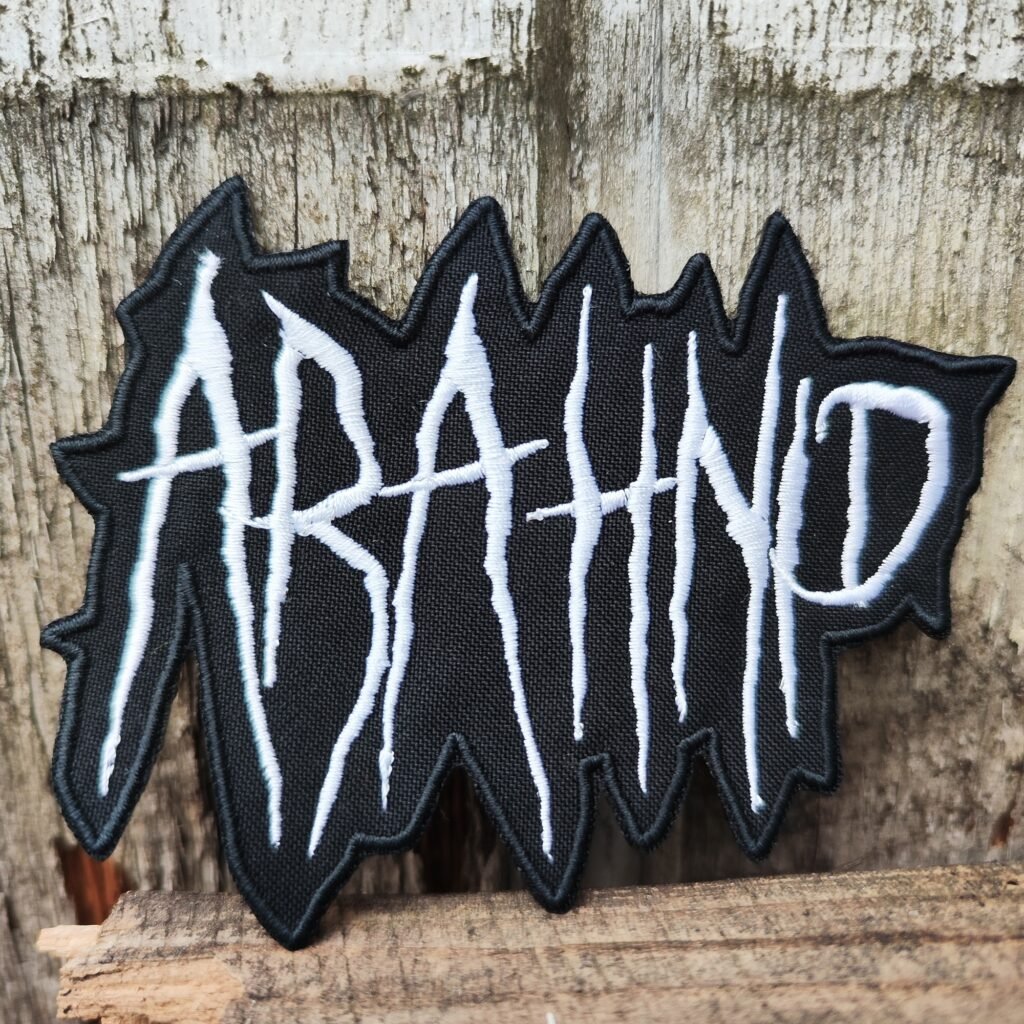 custom horror font patch embroidered