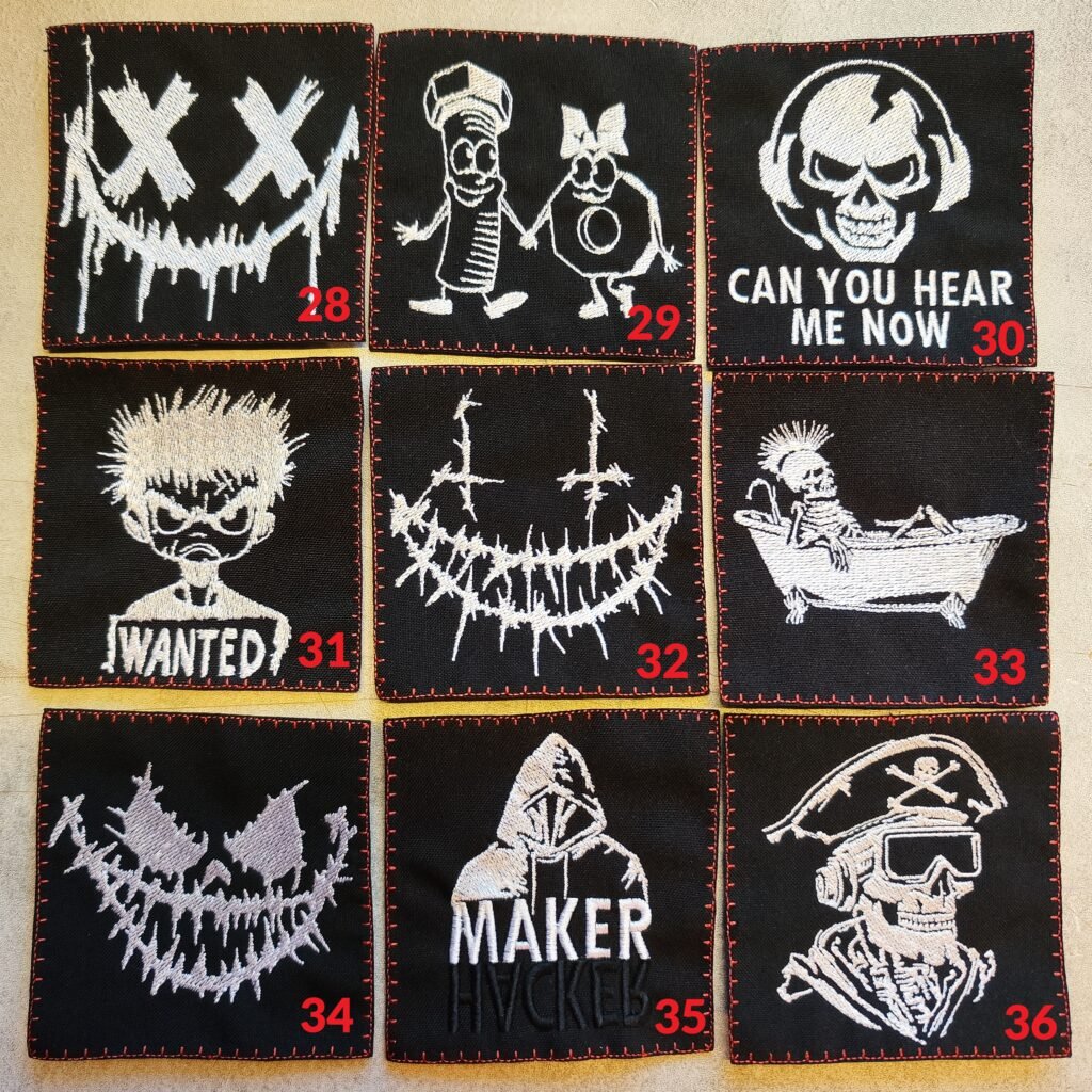 choose any 3 punk patches
