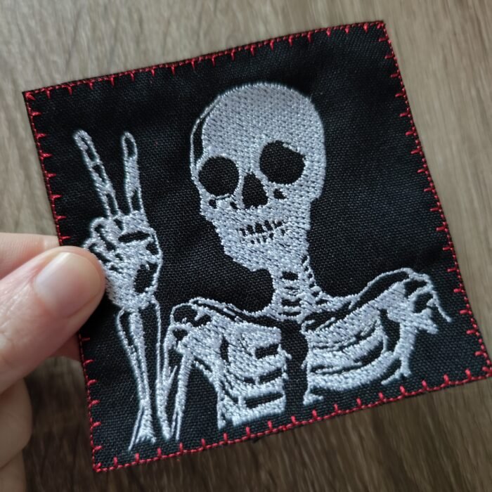 skeleton patch goth fashion