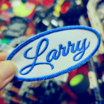 vintage style custom name patch oval