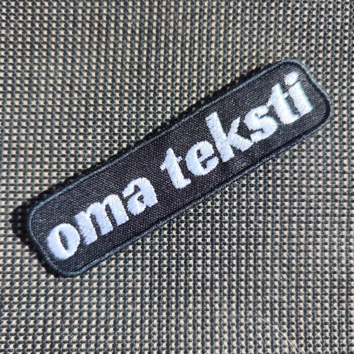 Oma teksti kangas merkki brodeerattu - Image 11
