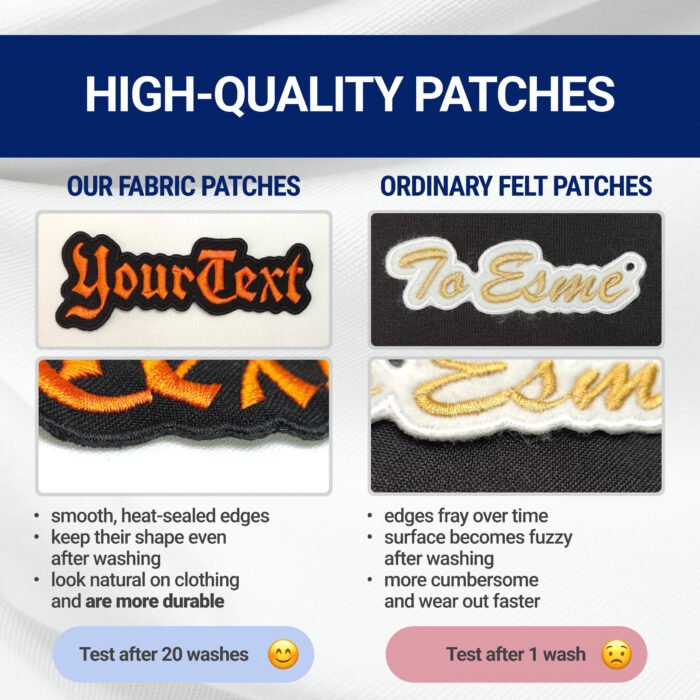 Custom Name Patch Iron On | Laser Cut Style - Image 12