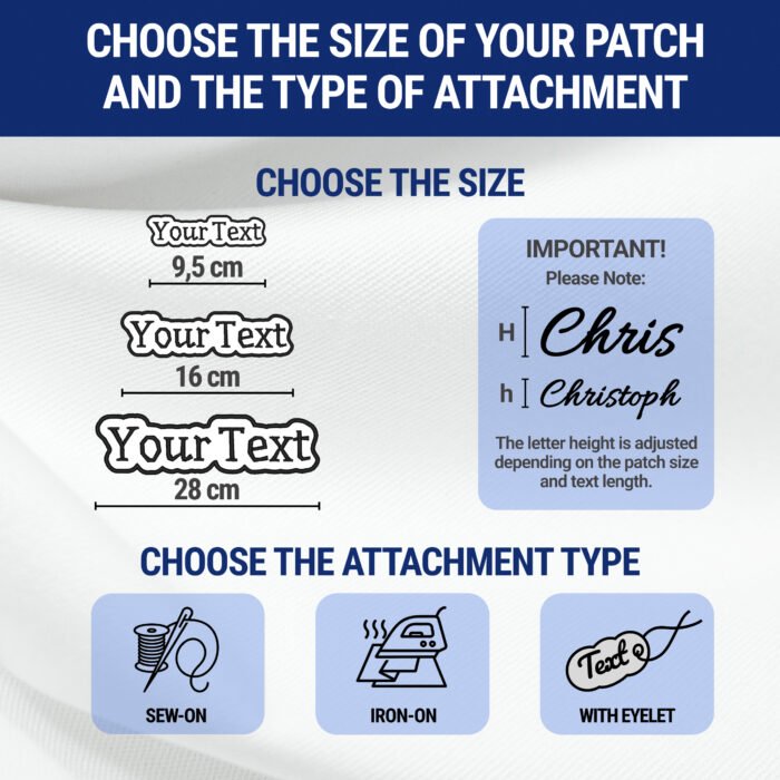 Custom Name Patch Iron On | Laser Cut Style - Image 6