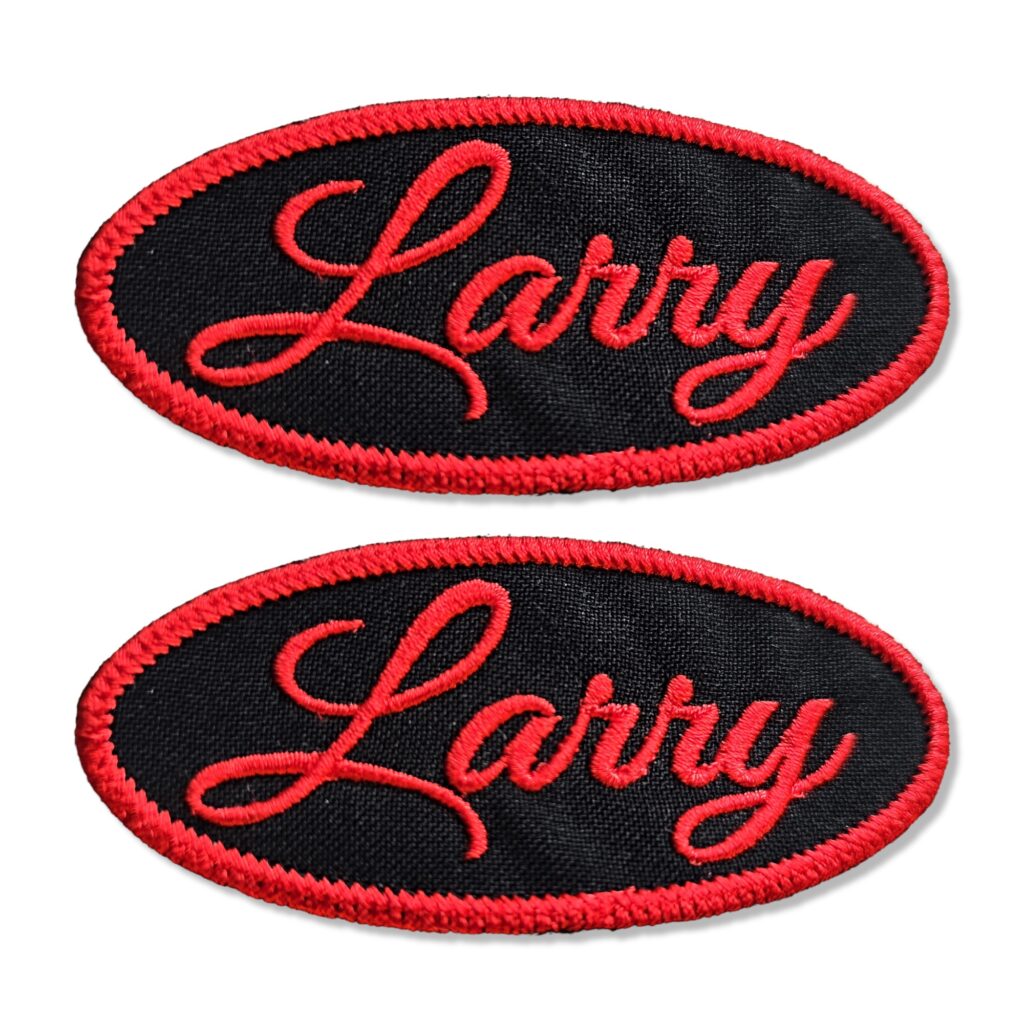 name patch for uniform classic oval