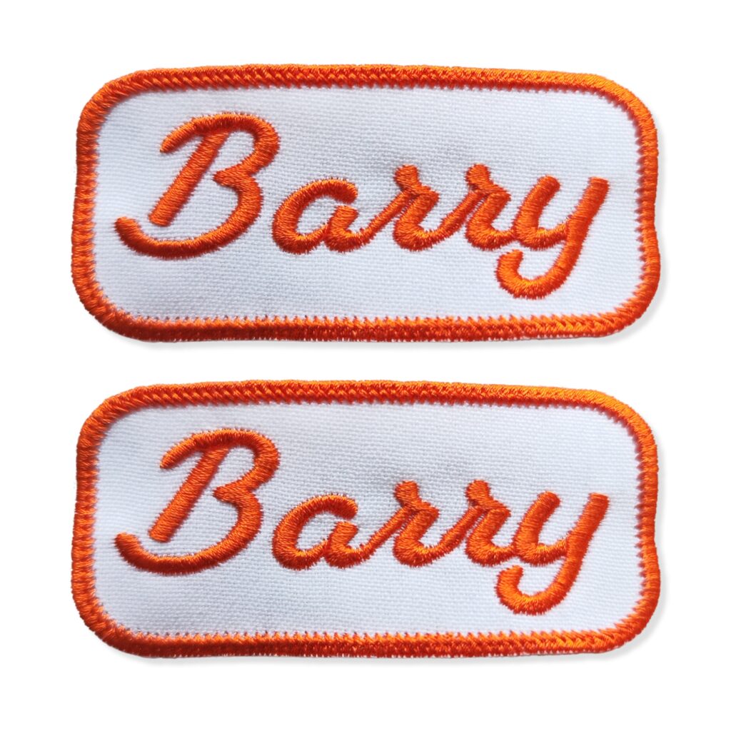 classic name patch rectangle