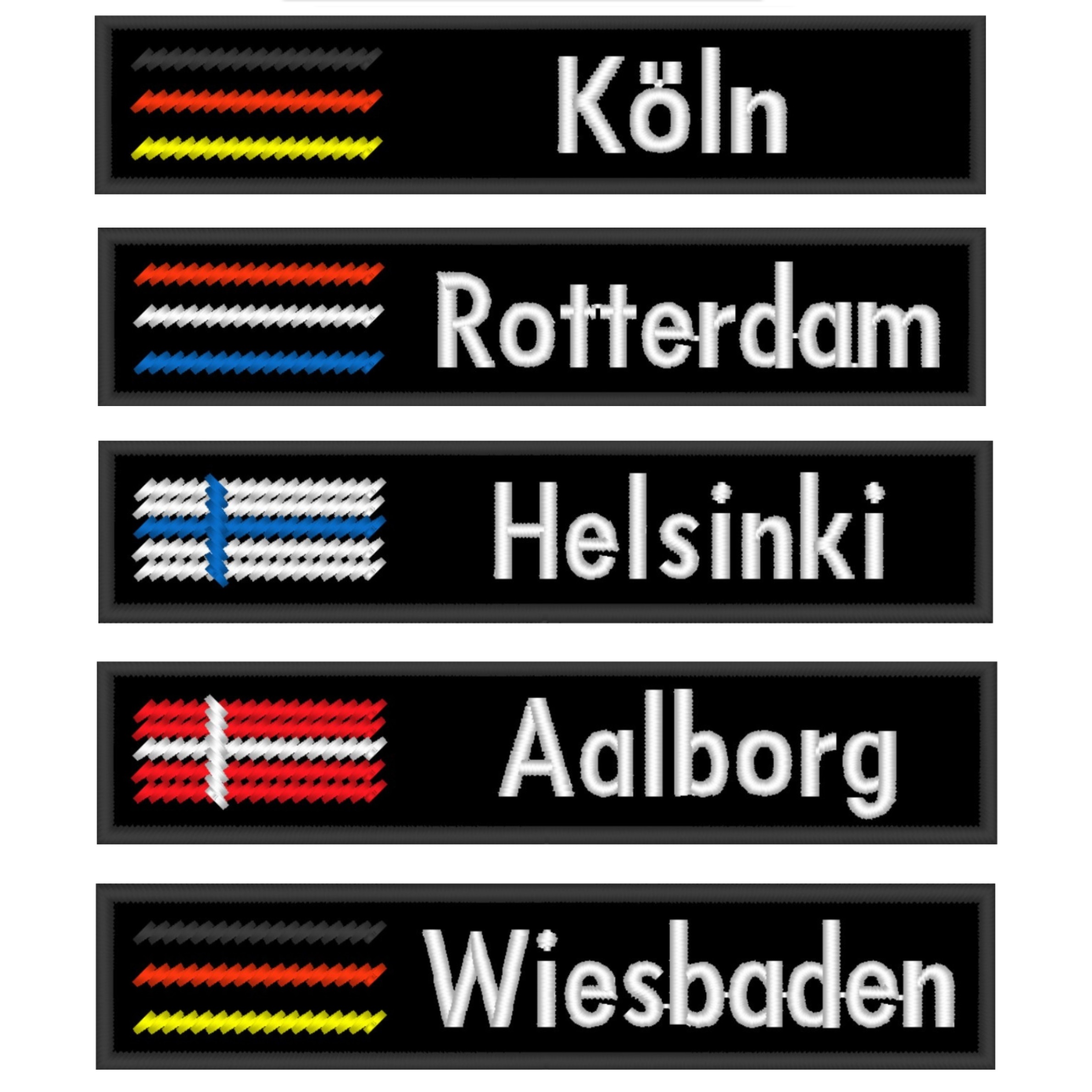 european countries flag patches custom