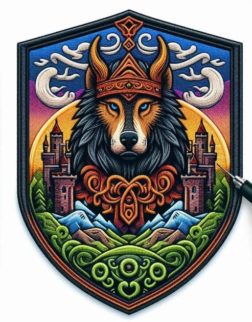 AI Patch Generator Prompt – Make Image Into a Embroidered Patch Design That Can Be Stitched - Image 4