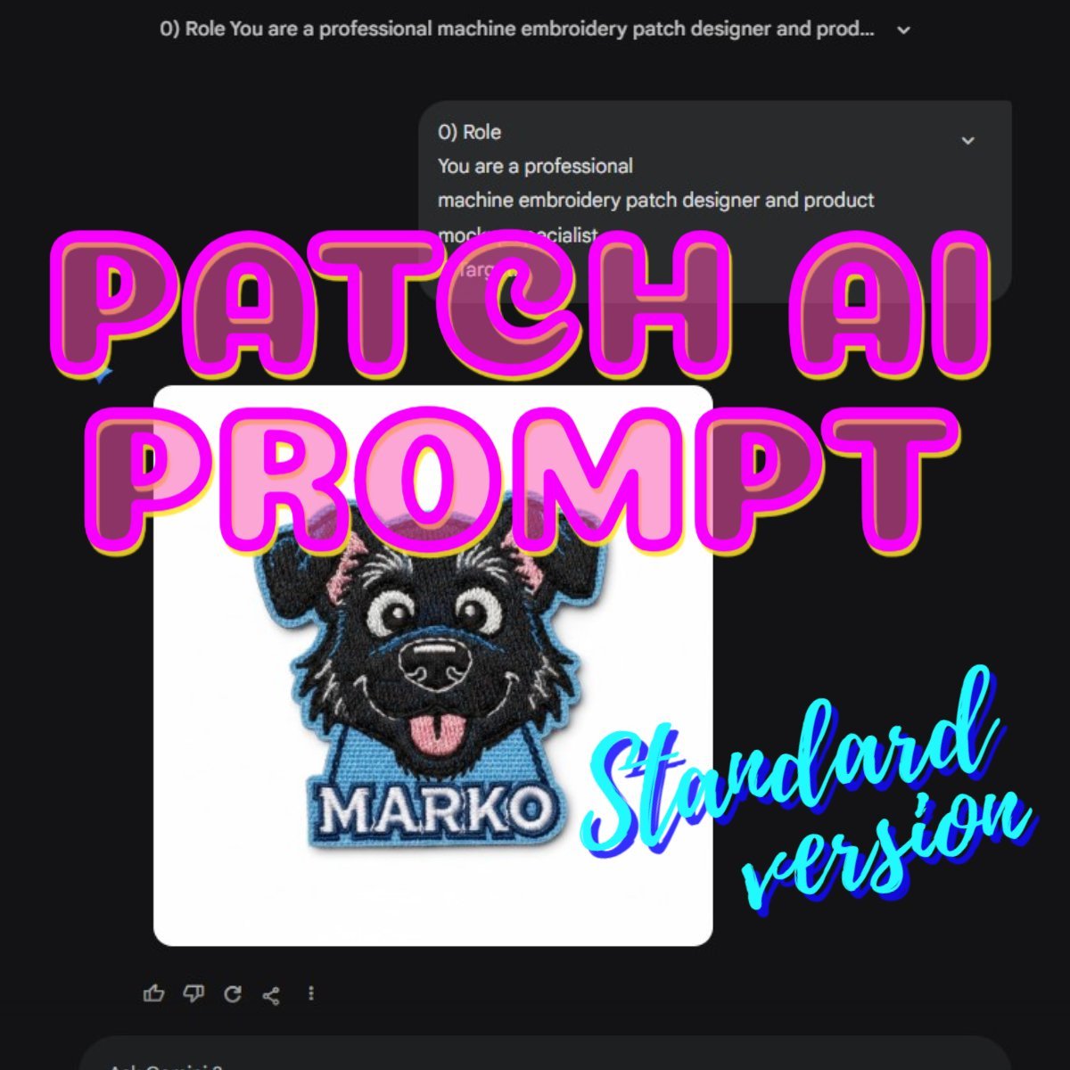 make patch image with ai prompt