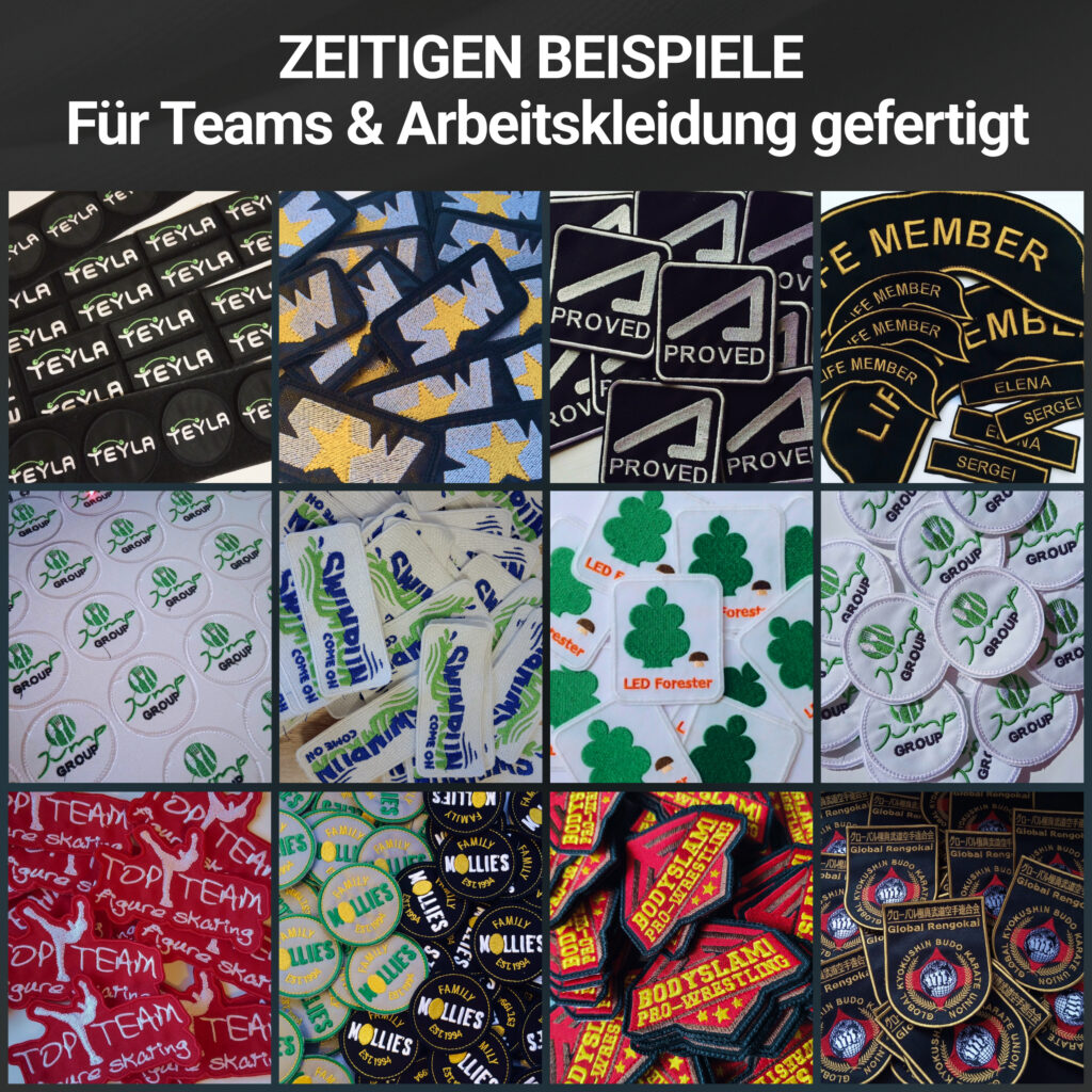 aufnäher logo gestickt europa