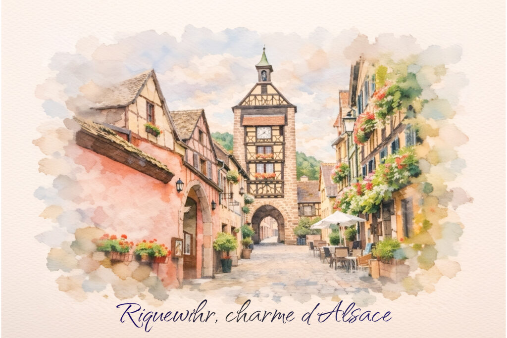 custom watercolor city print framed