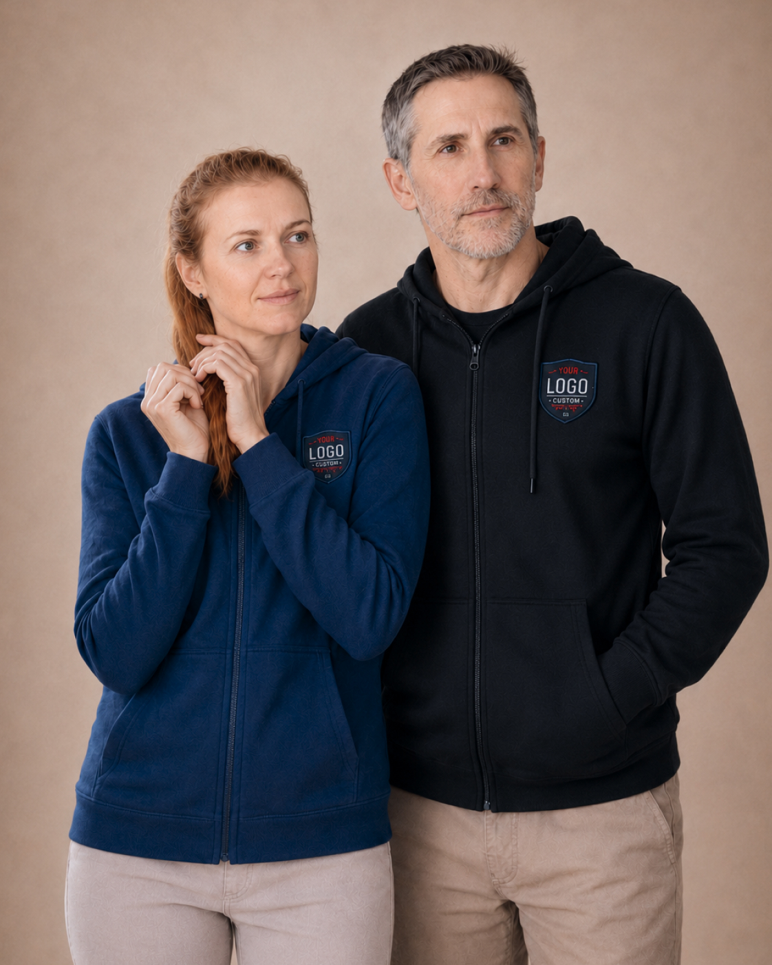 sweat à capuche brodé personnalisé équipe