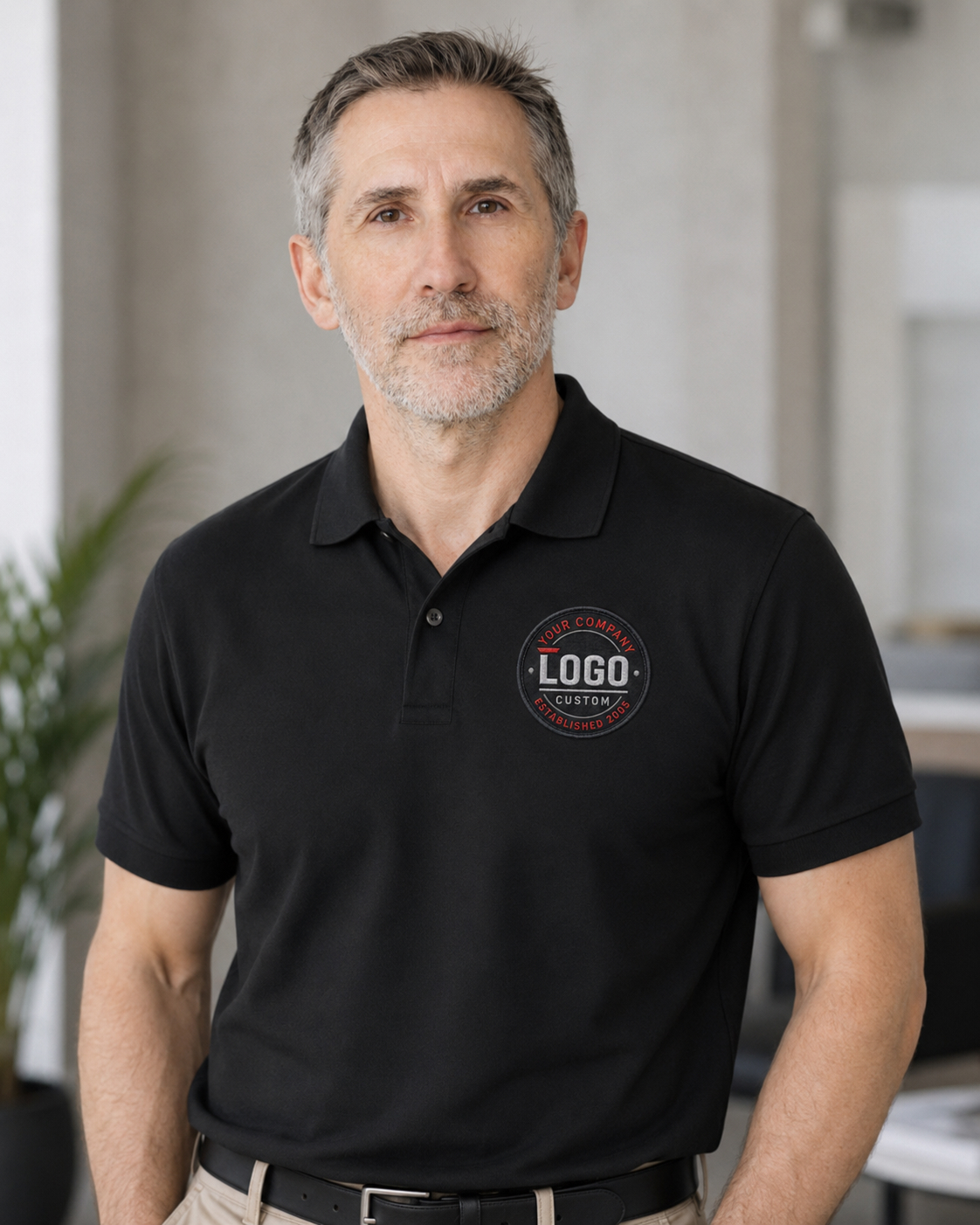 polo brodé personnalisé logo poitrine entreprise