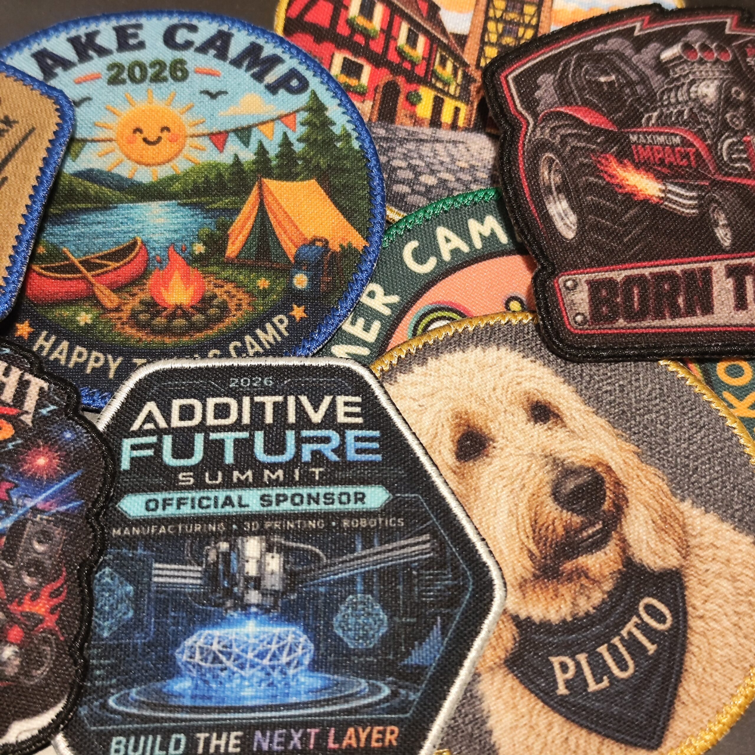 Custom Printed Sublimation Patch from Image or Photo 6-17 cm 1-10 pcs – Embroidered Edge – Sew On Iron On Hook Loop